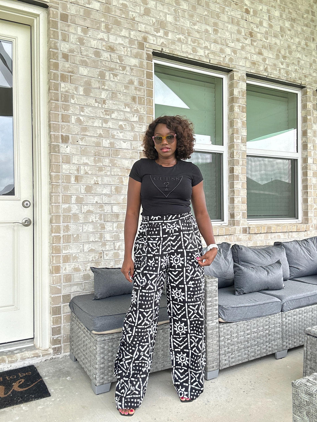 Ankara Wide-Leg Palazzo Pants: African Print High Waist Trousers