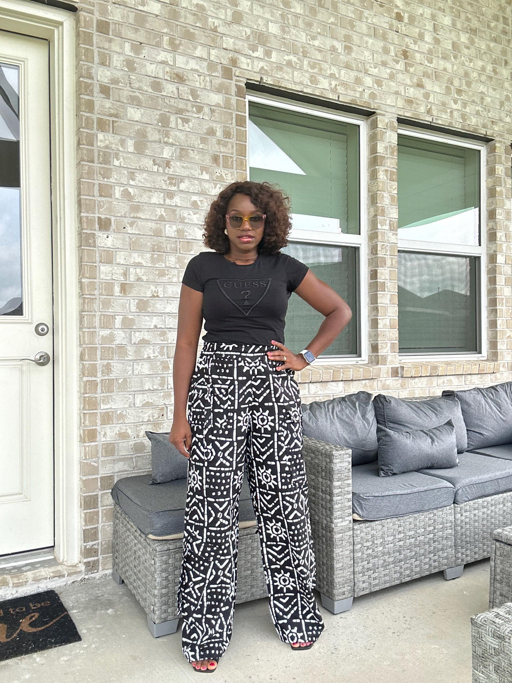 Ankara Wide-Leg Palazzo Pants: African Print High Waist Trousers