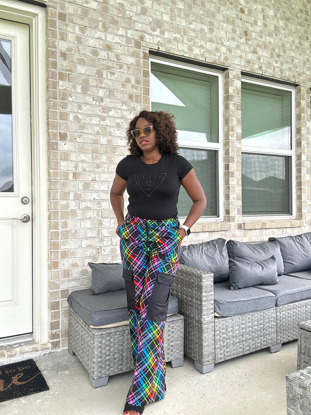 Handmade Ankara Cargo Pants: High Waist African Print Trousers