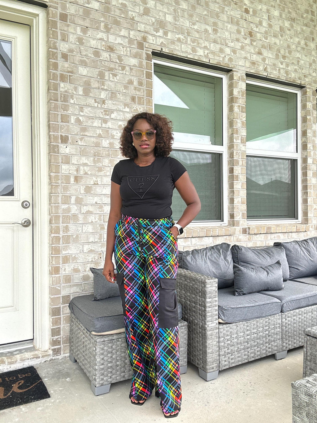 Handmade Ankara Cargo Pants: High Waist African Print Trousers