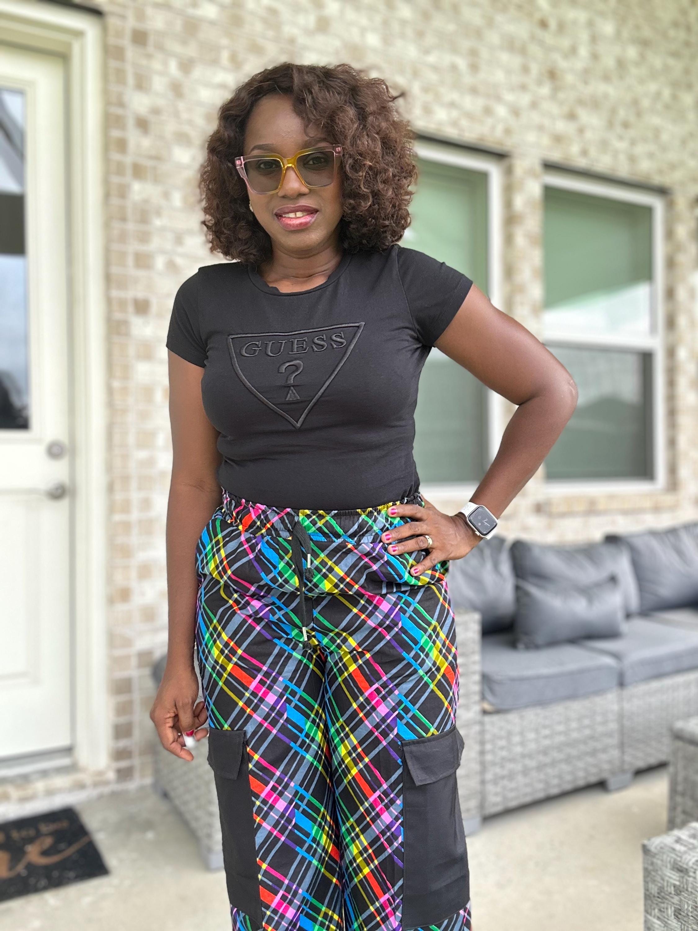 Handmade Ankara Cargo Pants: High Waist African Print Trousers