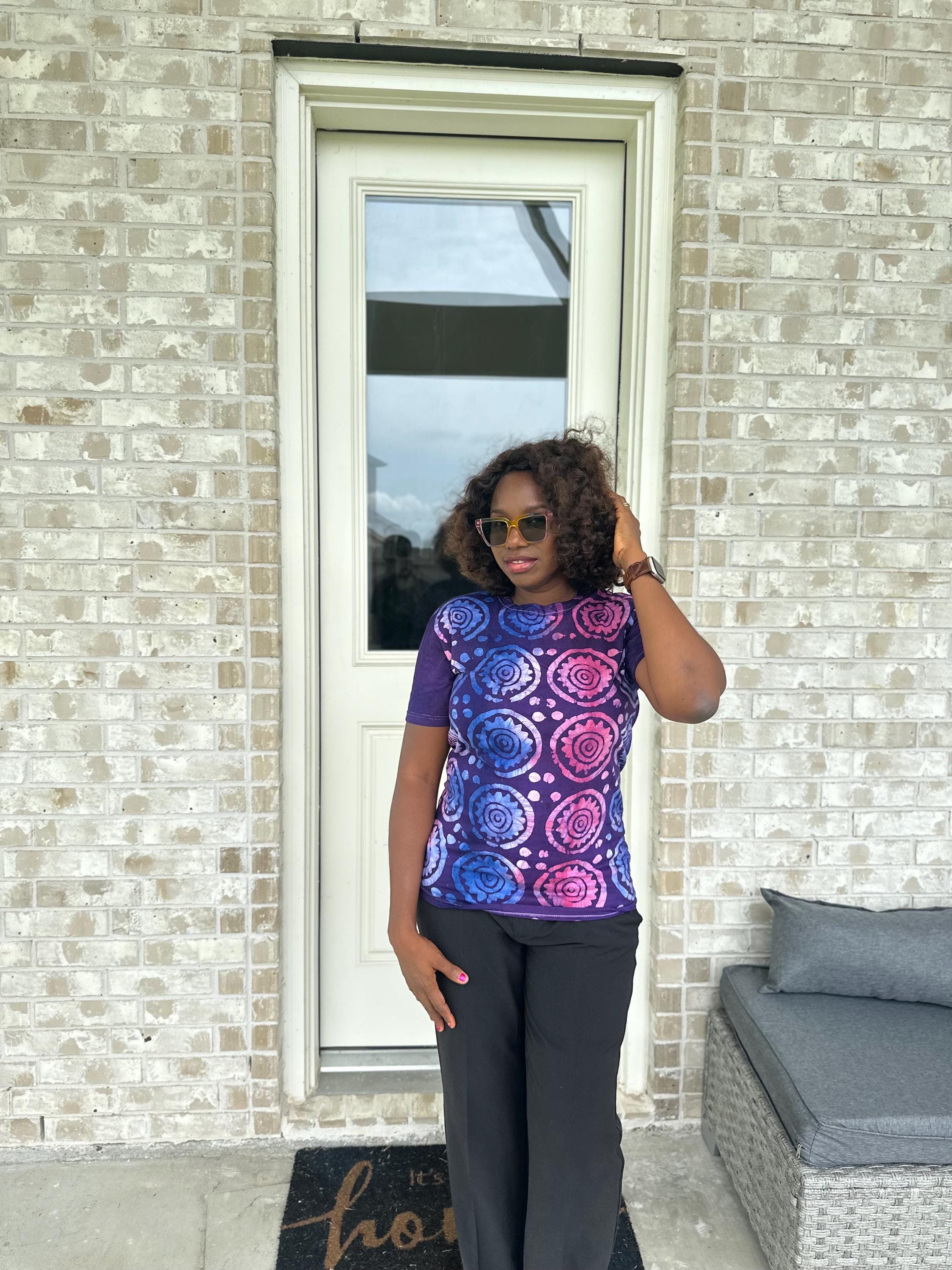 Hand-Dyed Adire T-Shirt: African Tie-Dye Unisex Tee