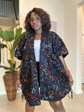 Ankara Kimono & Knicker Set: African Print Boho Lounge Outfit