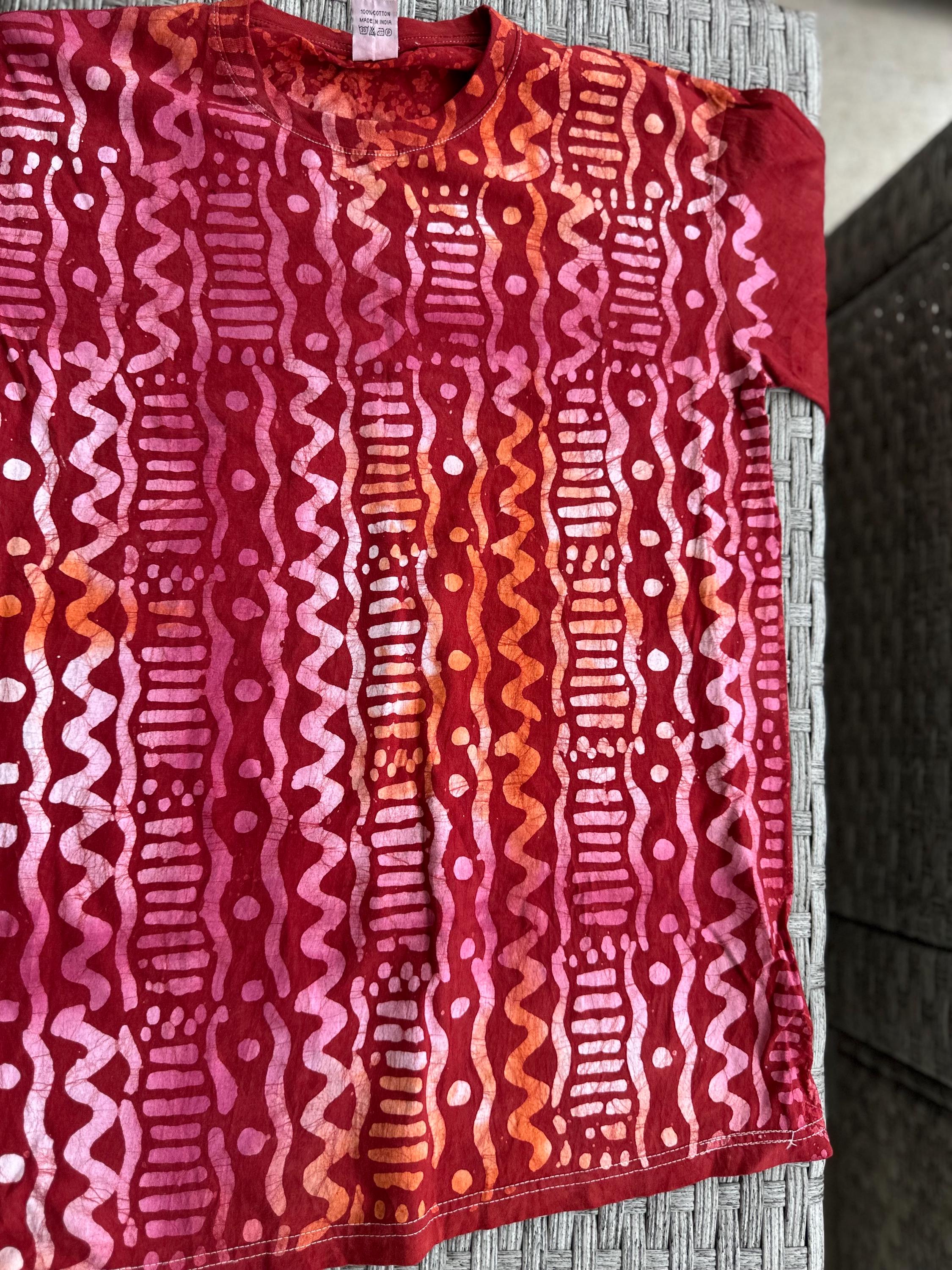 Hand-Dyed Adire T-Shirt: African Tie-Dye Unisex Tee