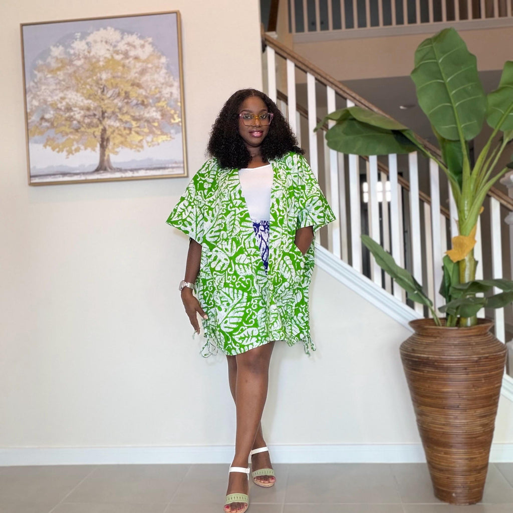 Ankara Kimono and Knicker Set: African Print Boho Lounge Outfit