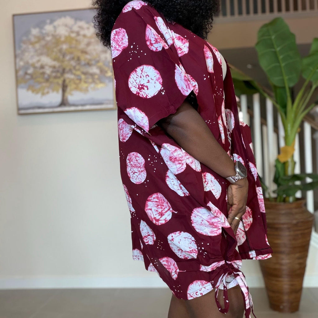Ankara Kimono and Knicker Set: African Print 2-Piece Boho Outfit