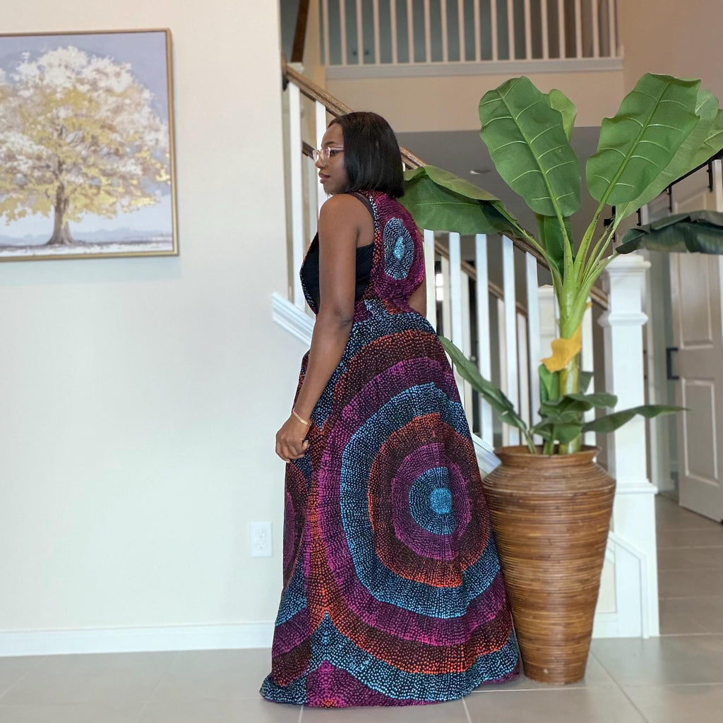 Sleeveless Ankara Kimono: African Print Belted Duster - Handmade