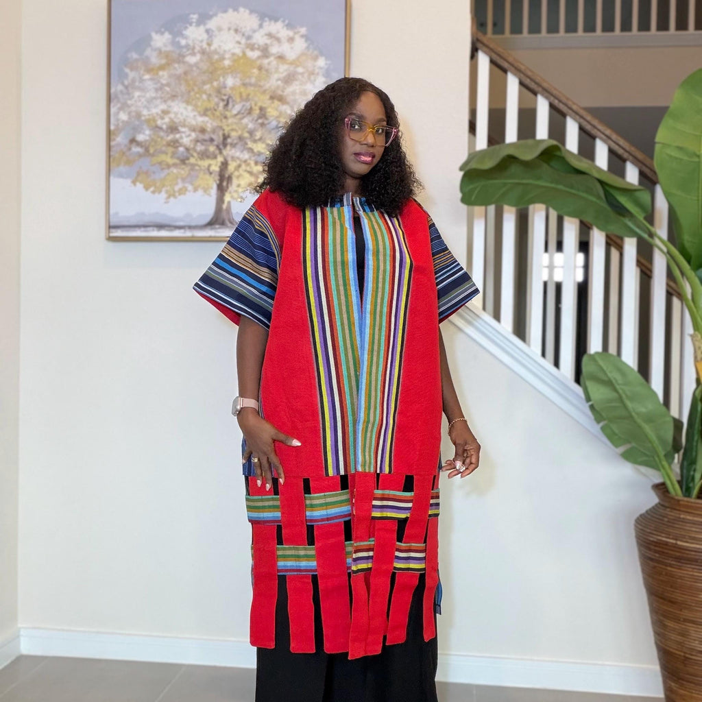 Aso Oke Kimono Jacket for Women | African Kimono Coat | Traditional Nigerian Handwoven Fabric | Elegant African Clothing | Boho Style