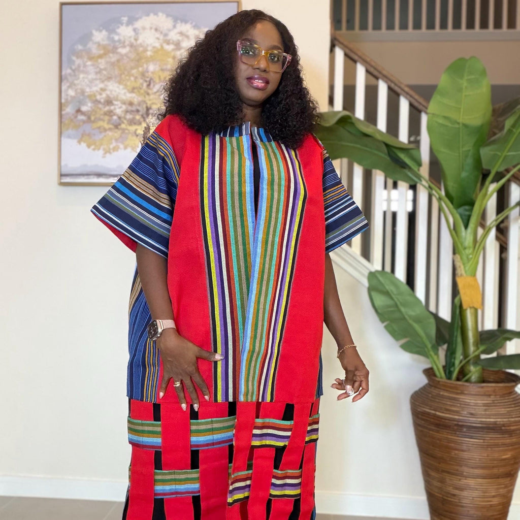 Aso Oke Kimono Jacket for Women | African Kimono Coat | Traditional Nigerian Handwoven Fabric | Elegant African Clothing | Boho Style