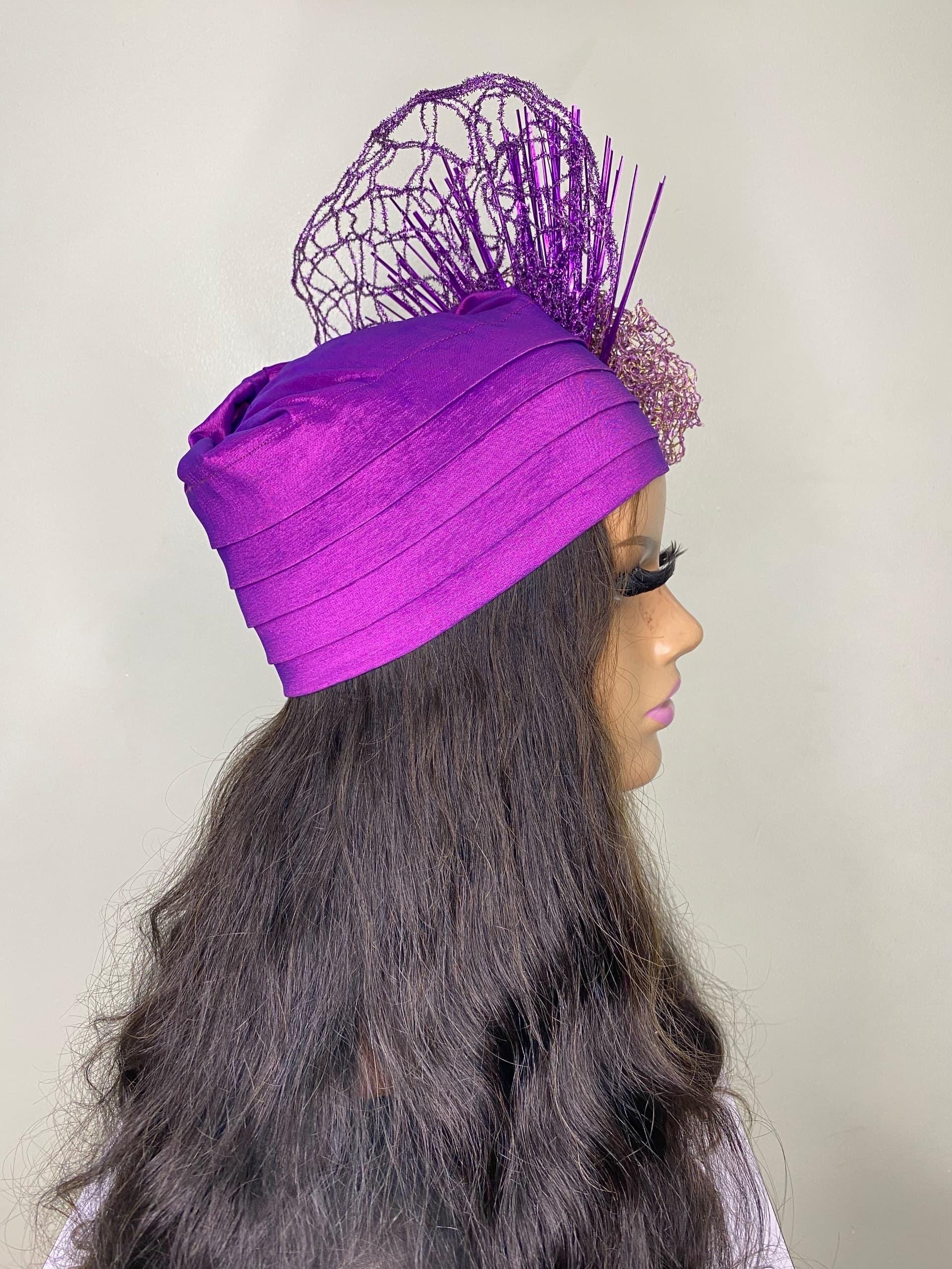 African Headwrap | Elegant Gele Style Head Tie for Weddings & Special Events