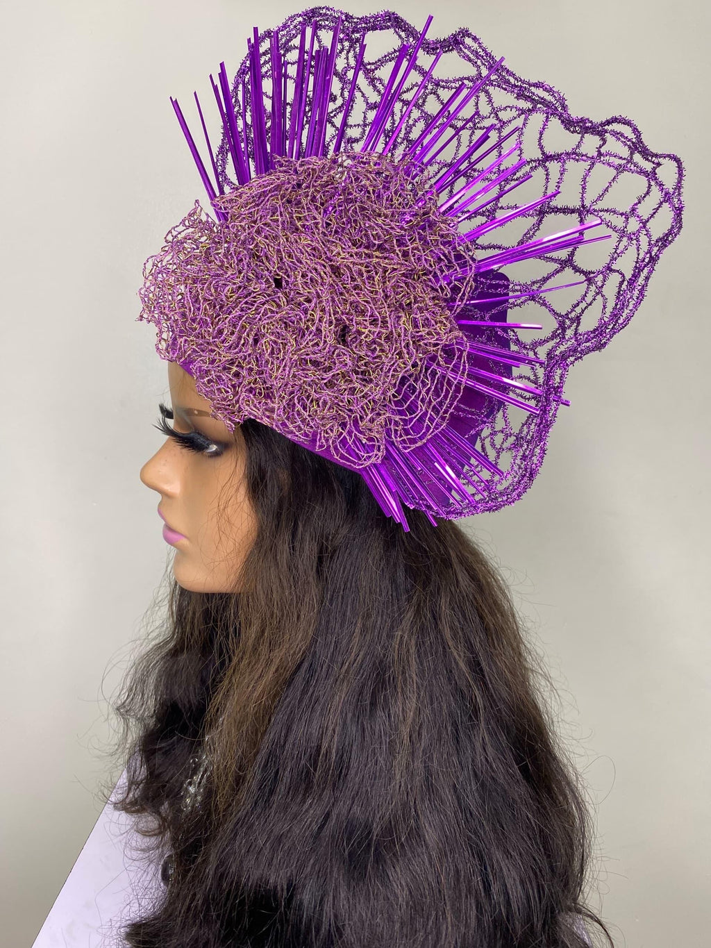 African Headwrap | Elegant Gele Style Head Tie for Weddings & Special Events