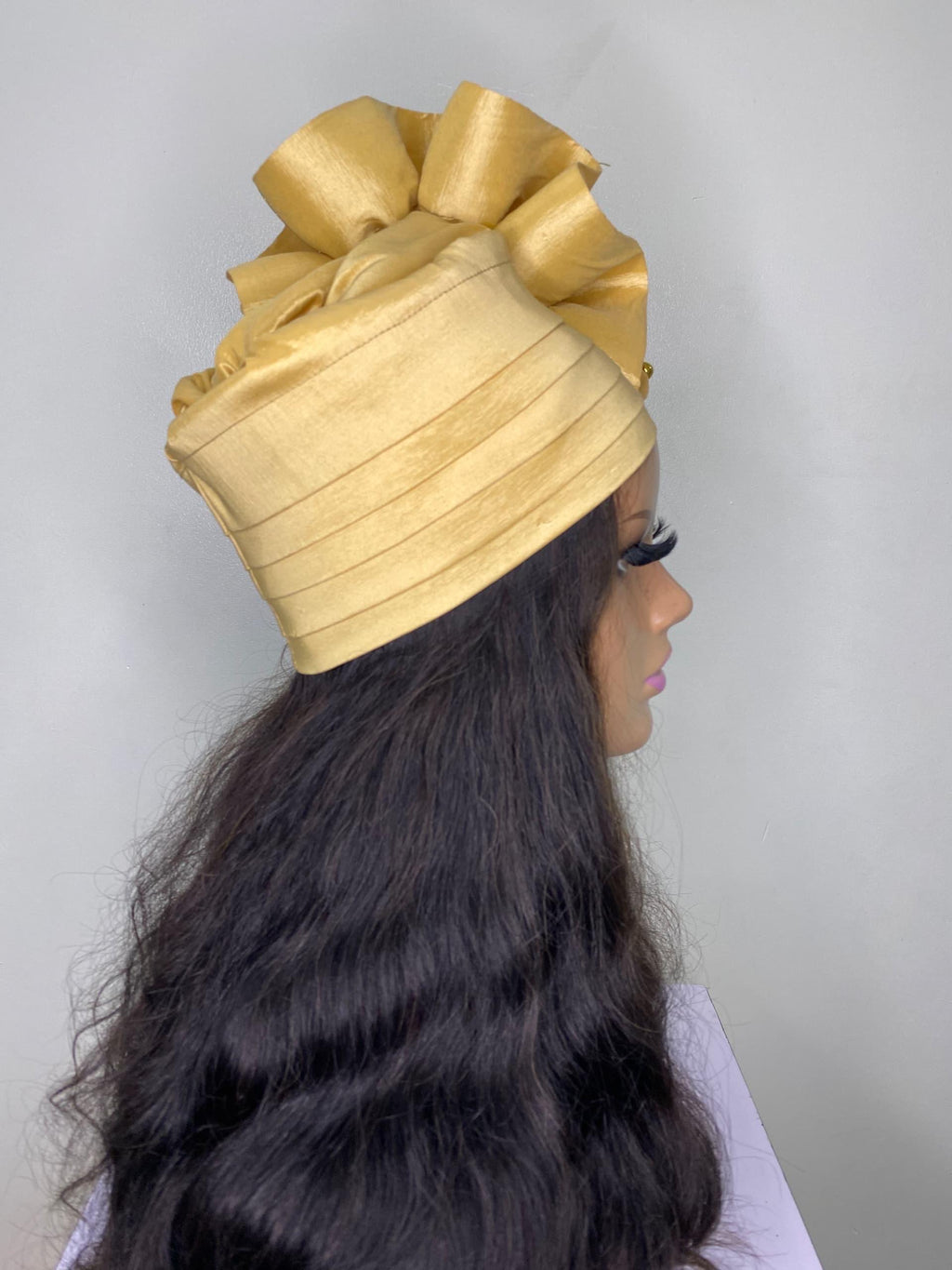 African Headwrap | Elegant Gele Style Head Tie for Weddings & Special Events