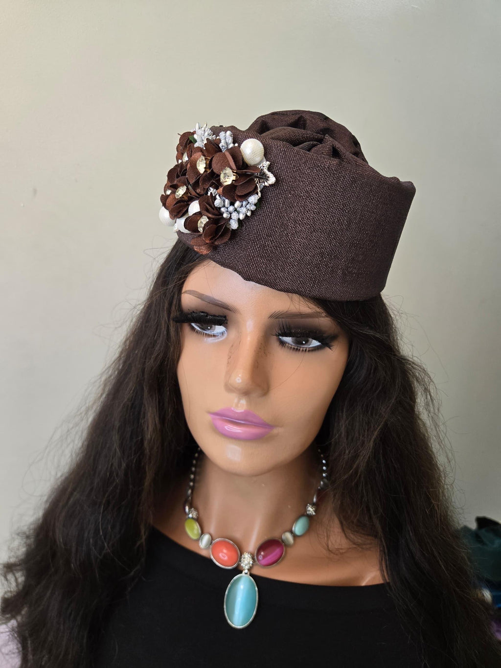 African Headwrap | Elegant Gele Style Head Tie for Weddings & Special Events