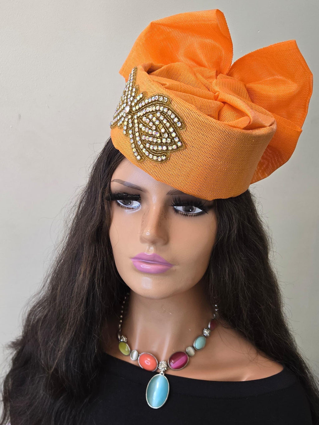 African Headwrap | Elegant Gele Style Head Tie for Weddings & Special Events
