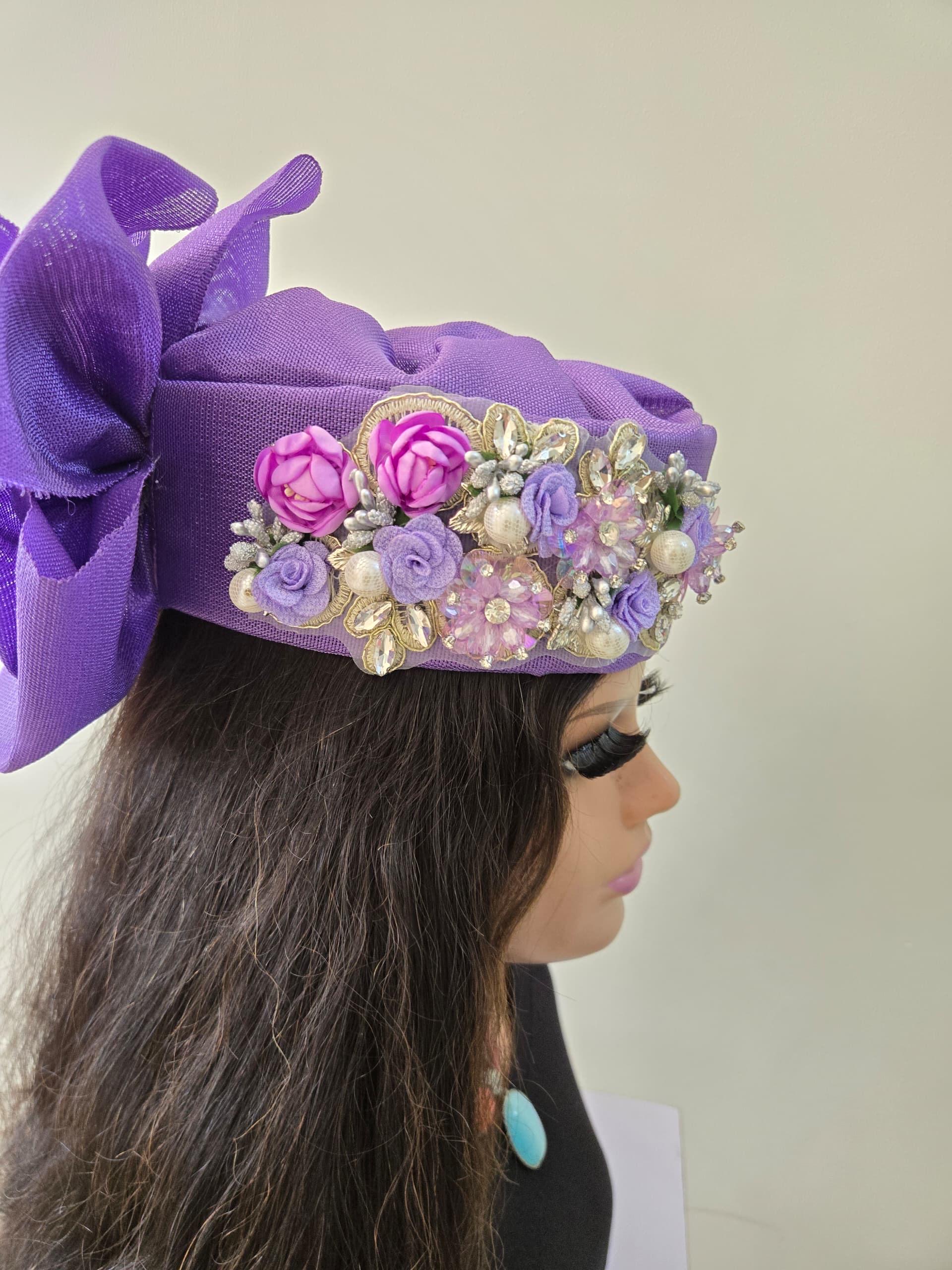 African Headwrap | Elegant Gele Style Head Tie for Weddings & Special Events