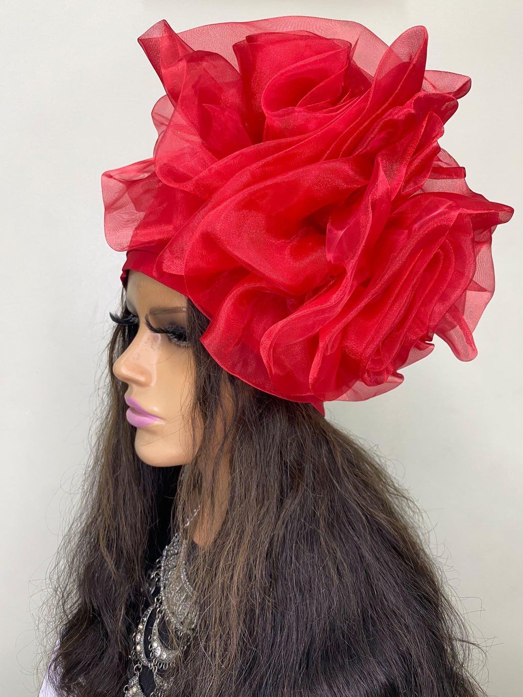 African Headwrap | Elegant Gele Style Head Tie for Weddings & Special Events