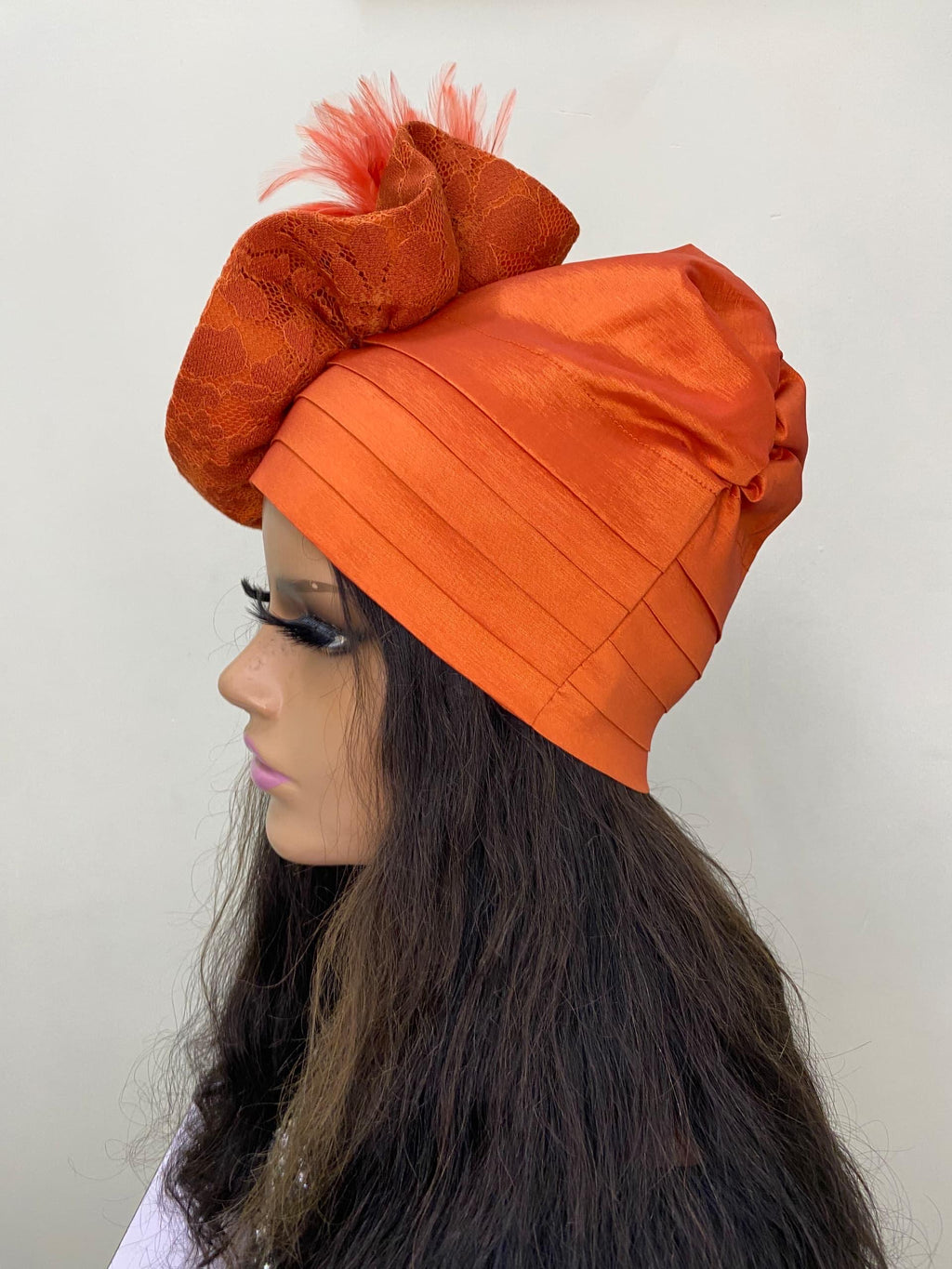 African Headwrap | Elegant Gele Style Head Tie for Weddings & Special Events