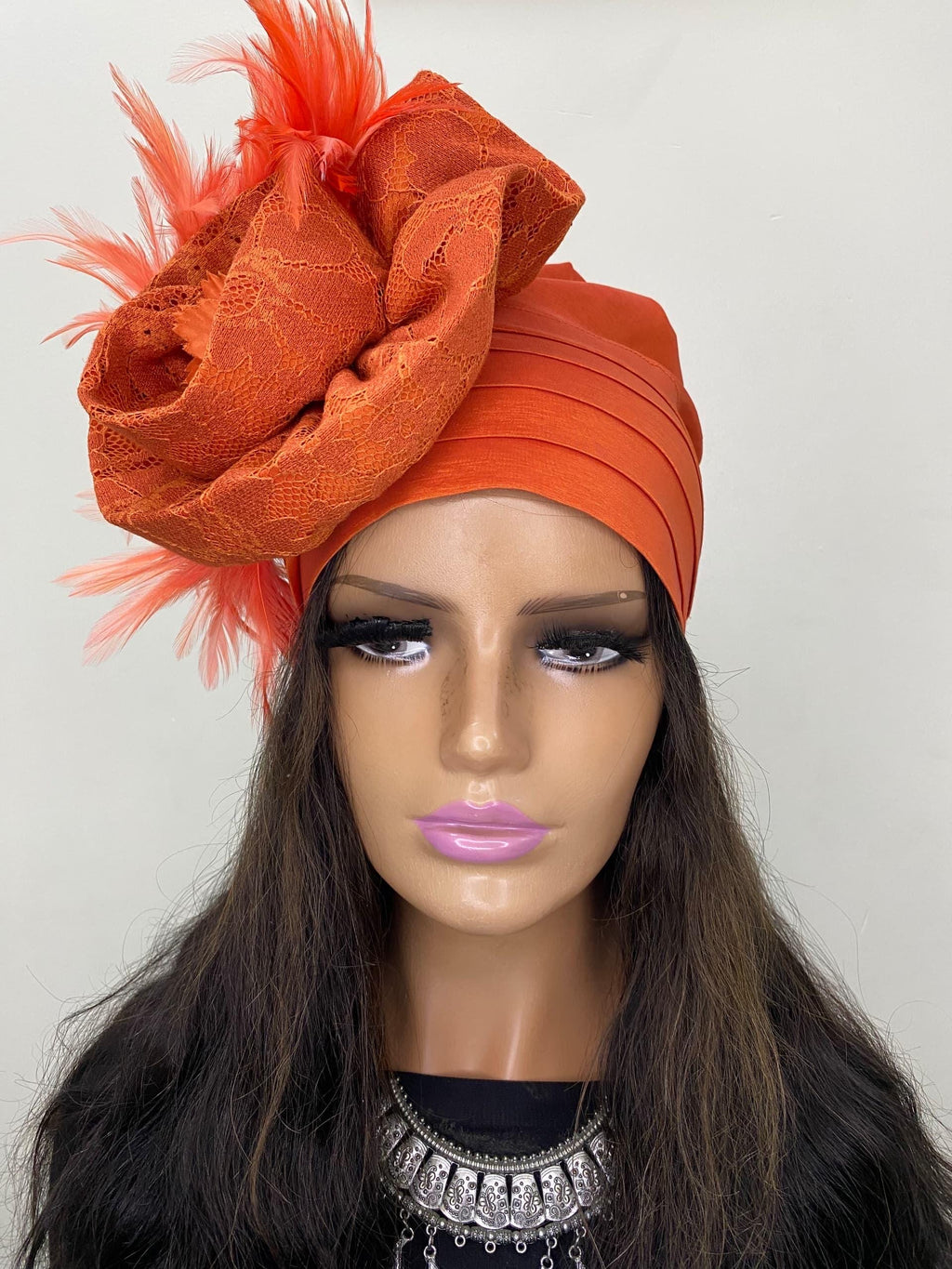 African Headwrap | Elegant Gele Style Head Tie for Weddings & Special Events