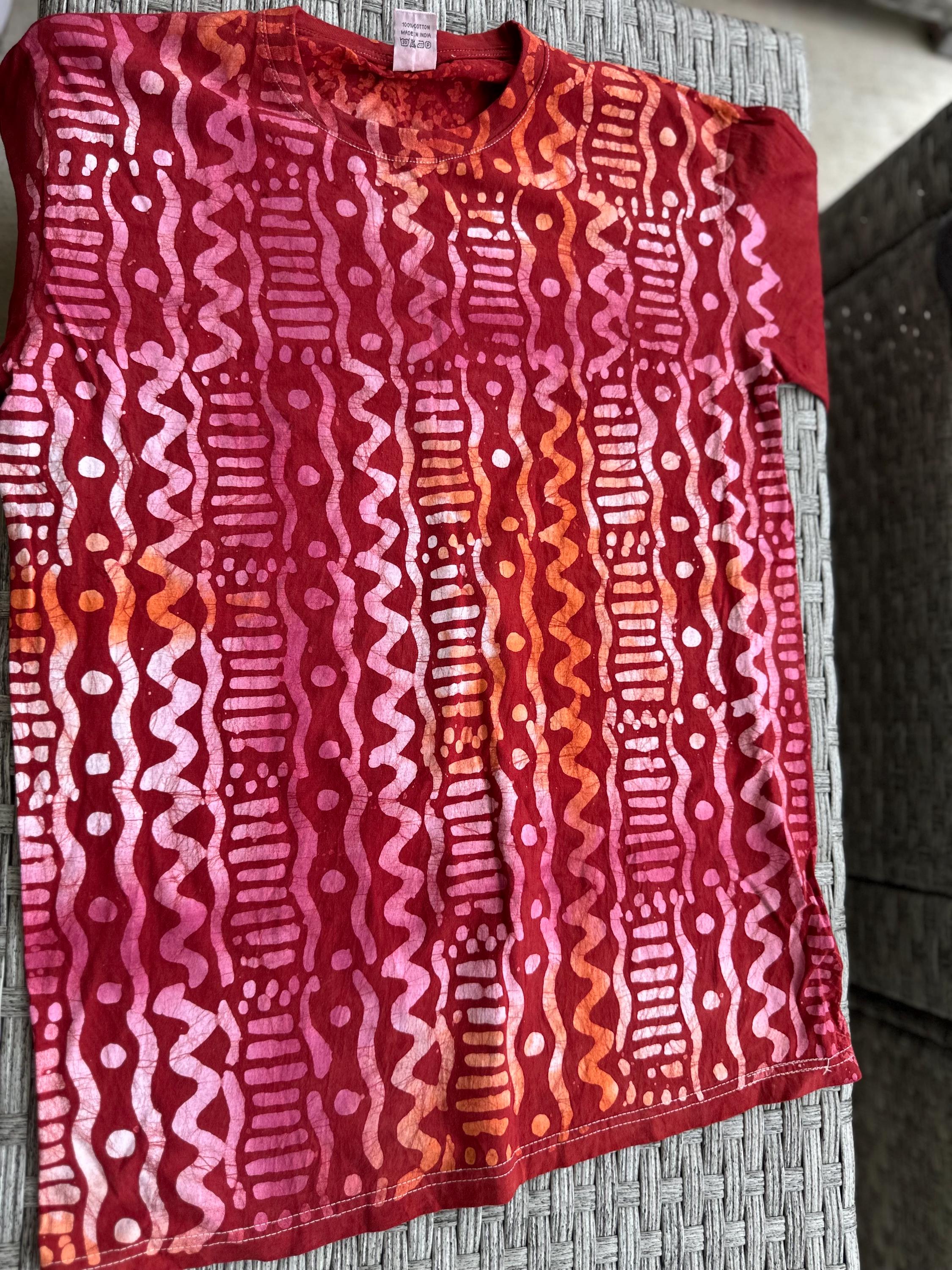 Hand-Dyed Adire T-Shirt: African Tie-Dye Unisex Tee