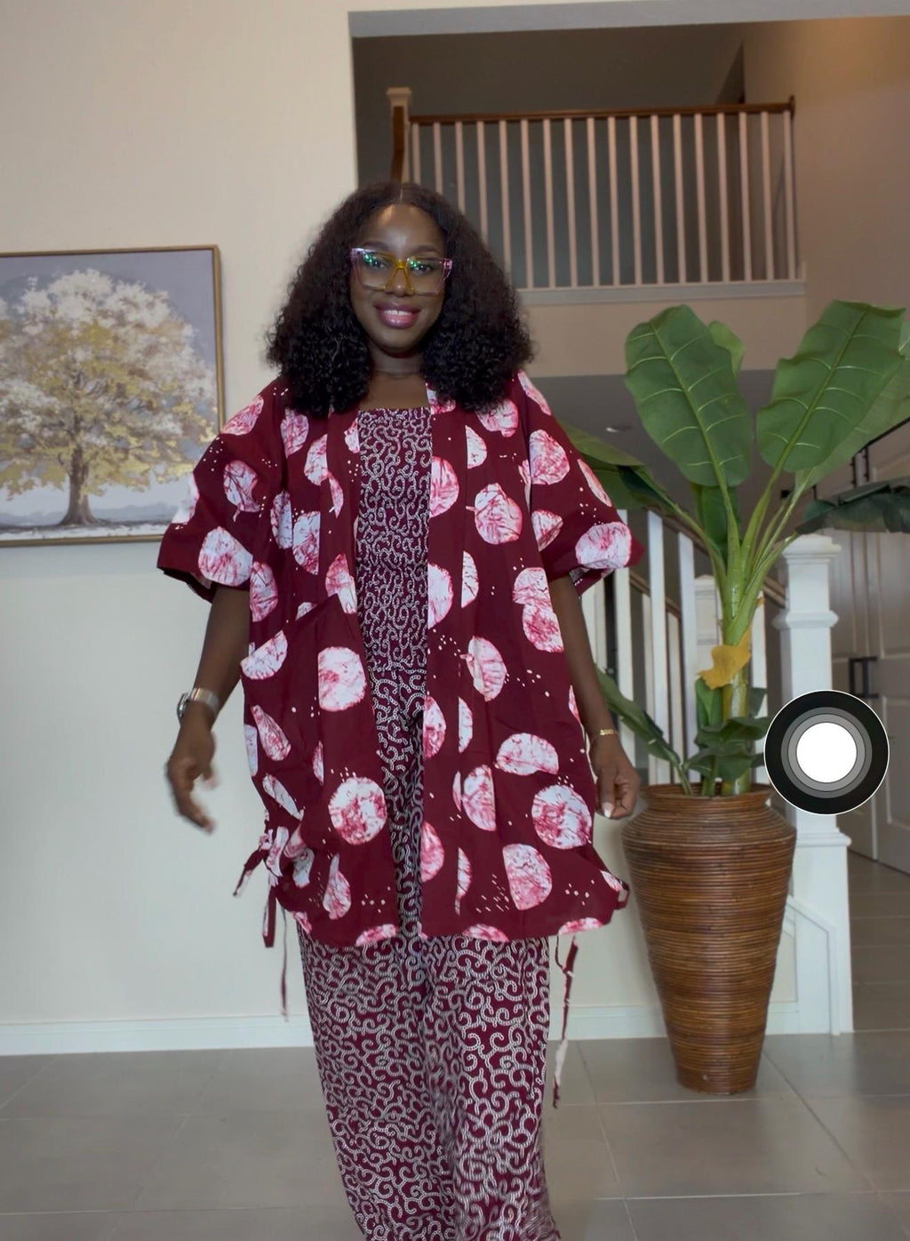 Handmade Ankara 3-Piece Pant Set | Tribal Kimono Jacket, Top & Trousers