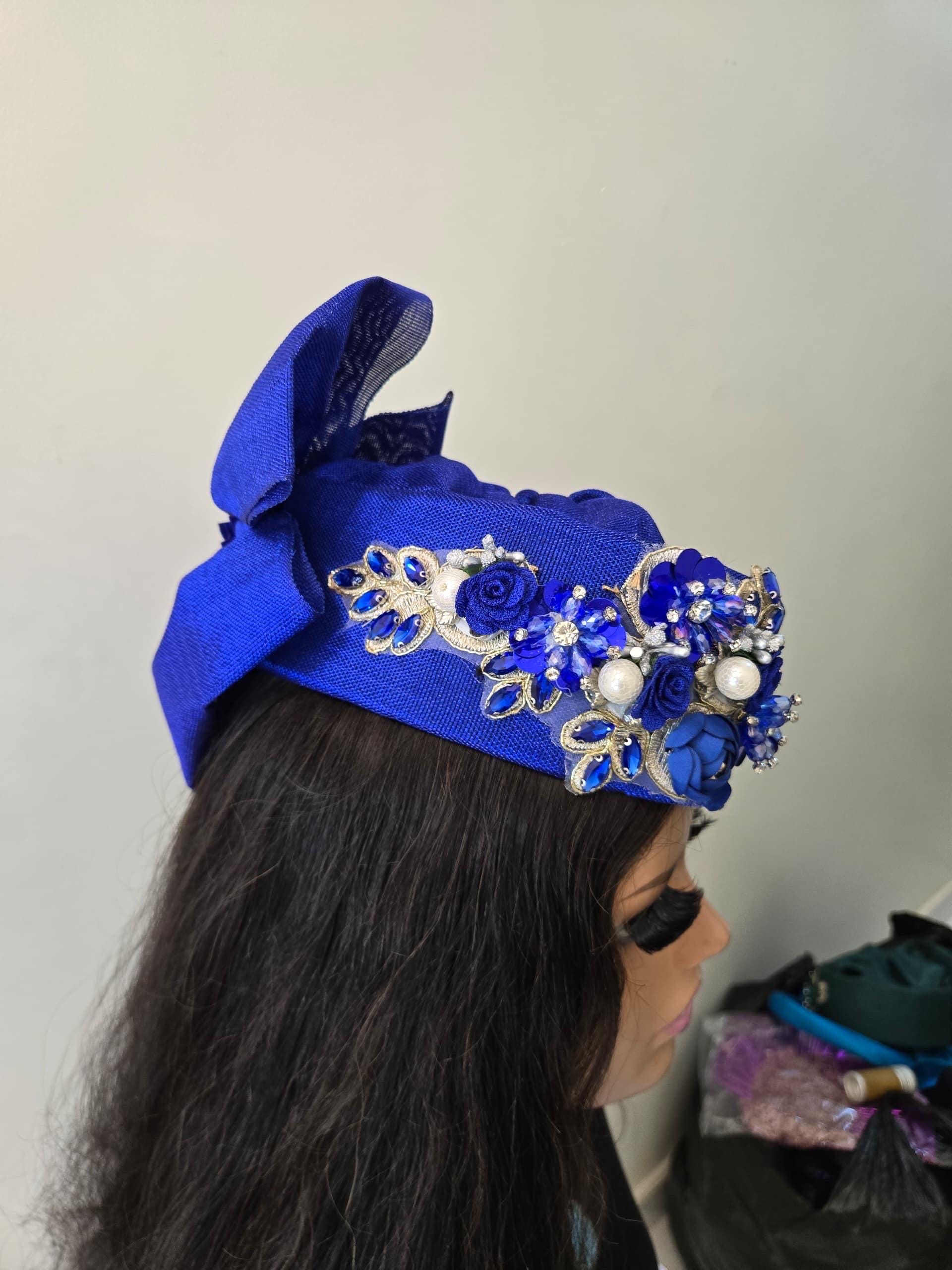 African Headwrap | Elegant Gele Style Head Tie for Weddings & Special Events