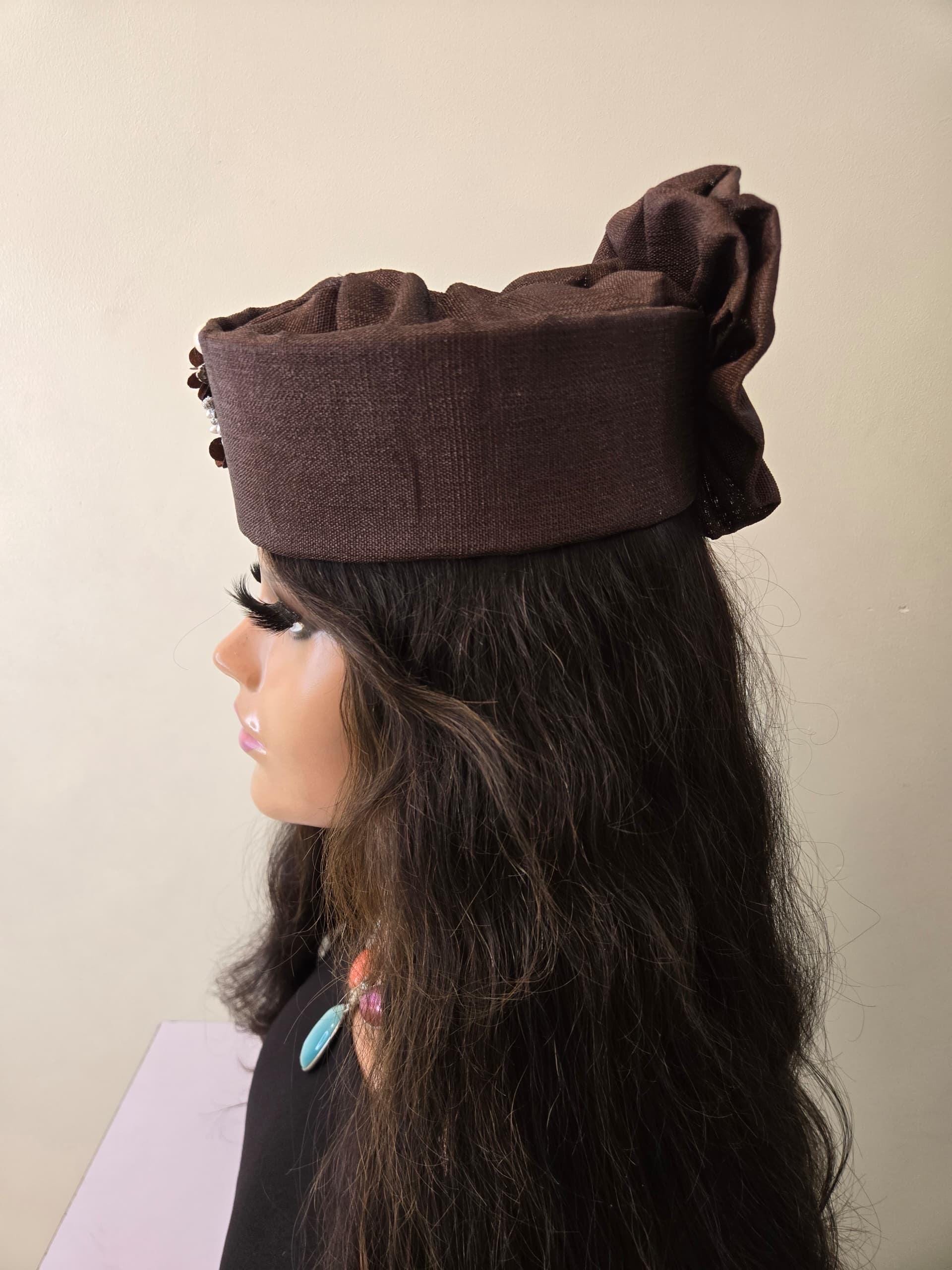 African Headwrap | Elegant Gele Style Head Tie for Weddings & Special Events