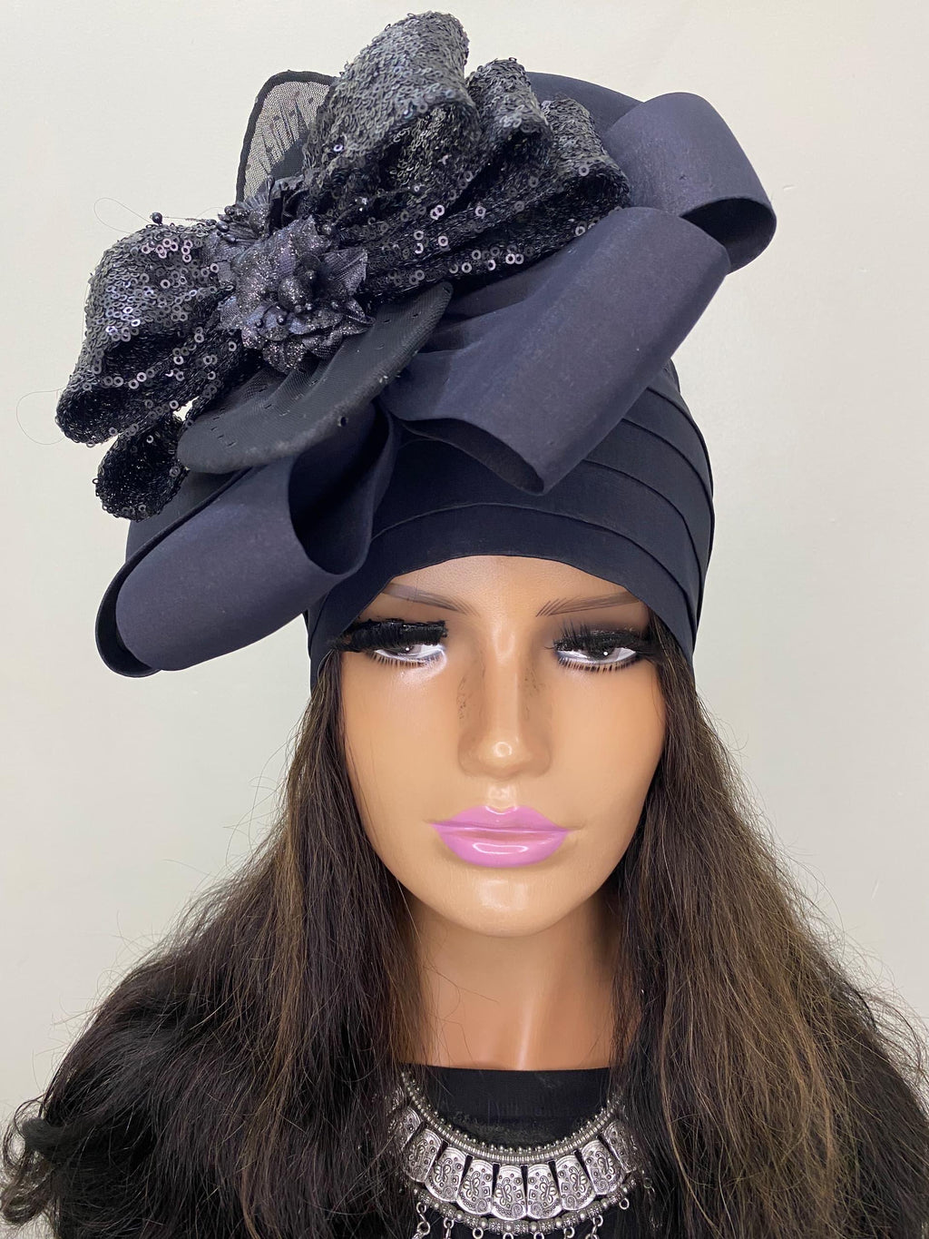 African Headwrap | Elegant Gele Style Head Tie for Weddings & Special Events