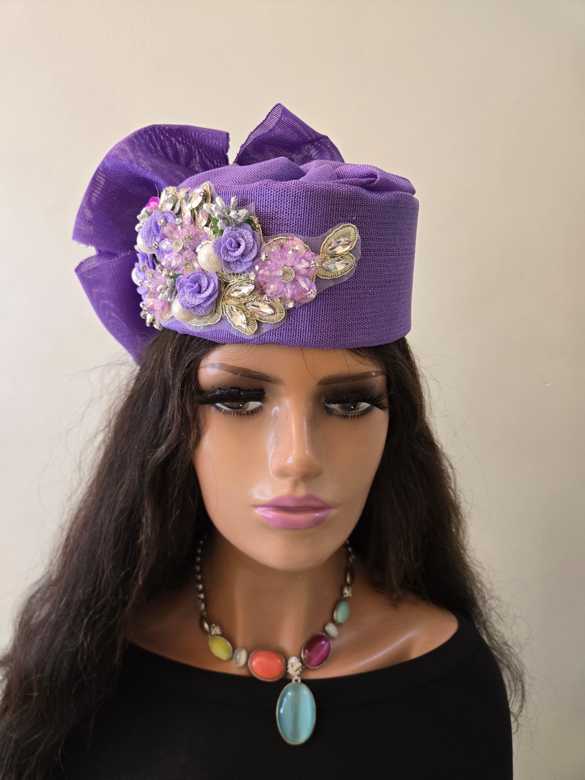 African Headwrap | Elegant Gele Style Head Tie for Weddings & Special Events