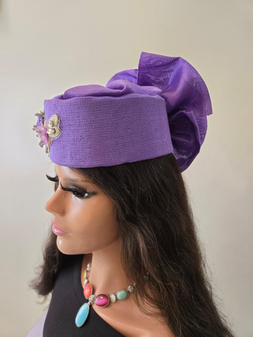 African Headwrap | Elegant Gele Style Head Tie for Weddings & Special Events