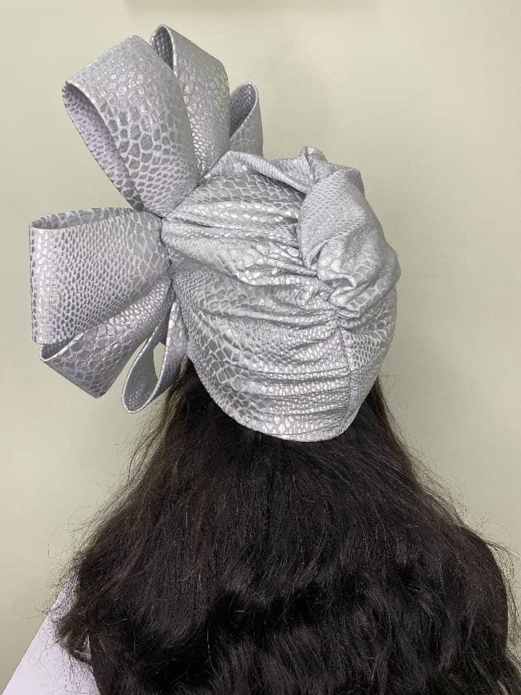 African Headwrap | Elegant Gele Style Head Tie for Weddings & Special Events