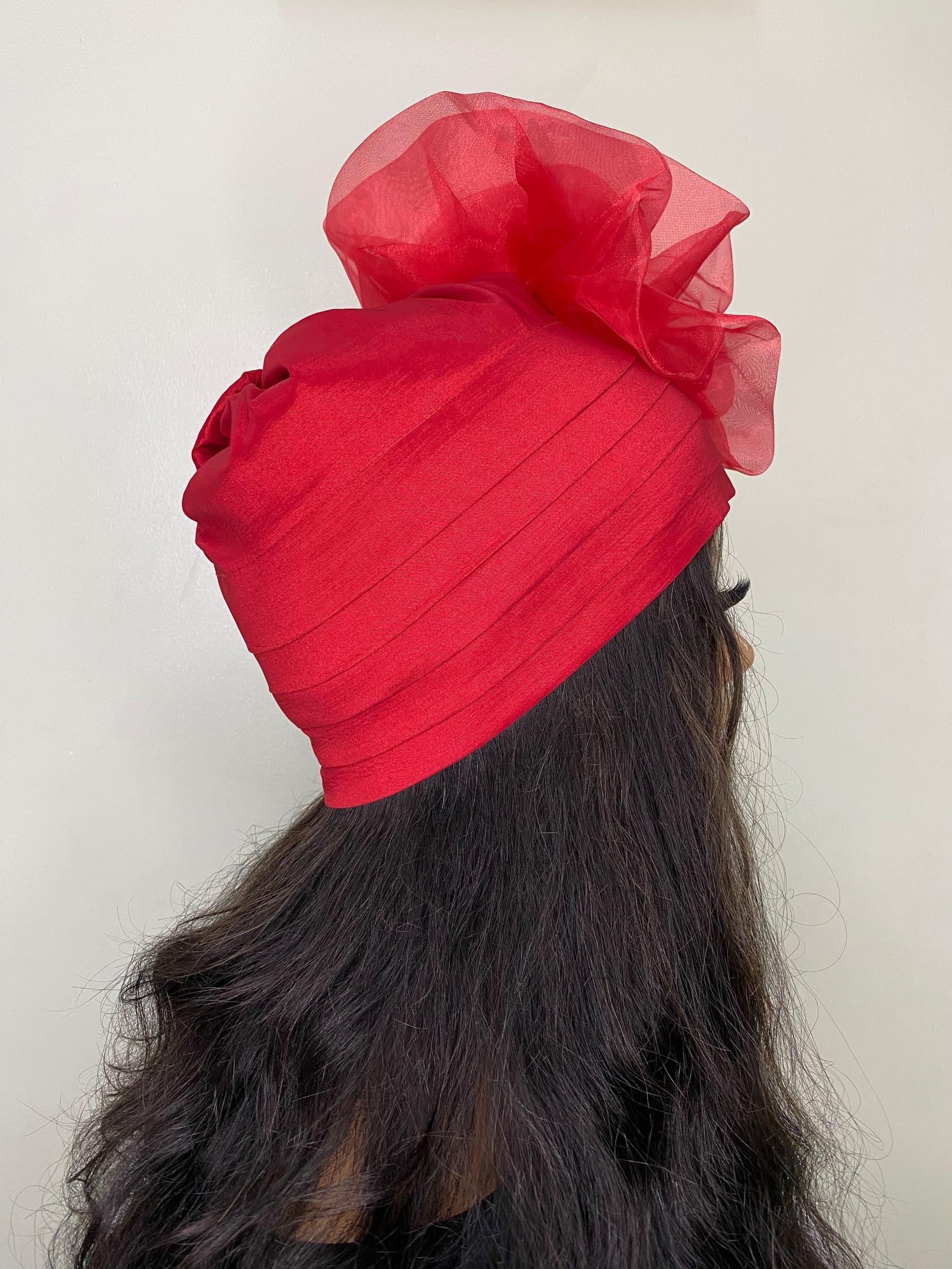 African Headwrap | Elegant Gele Style Head Tie for Weddings & Special Events