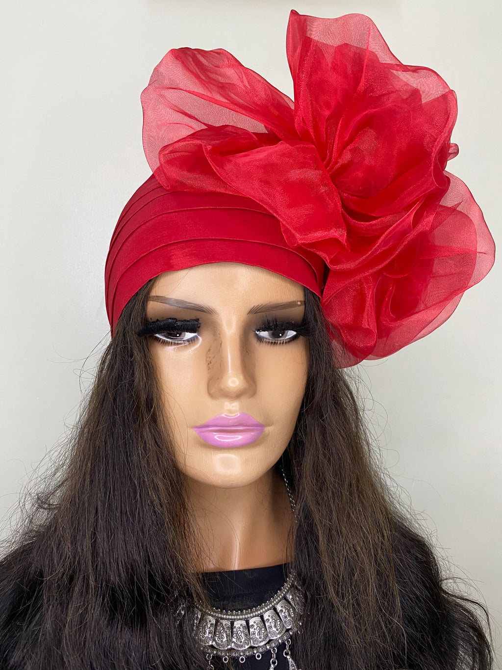 African Headwrap | Elegant Gele Style Head Tie for Weddings & Special Events