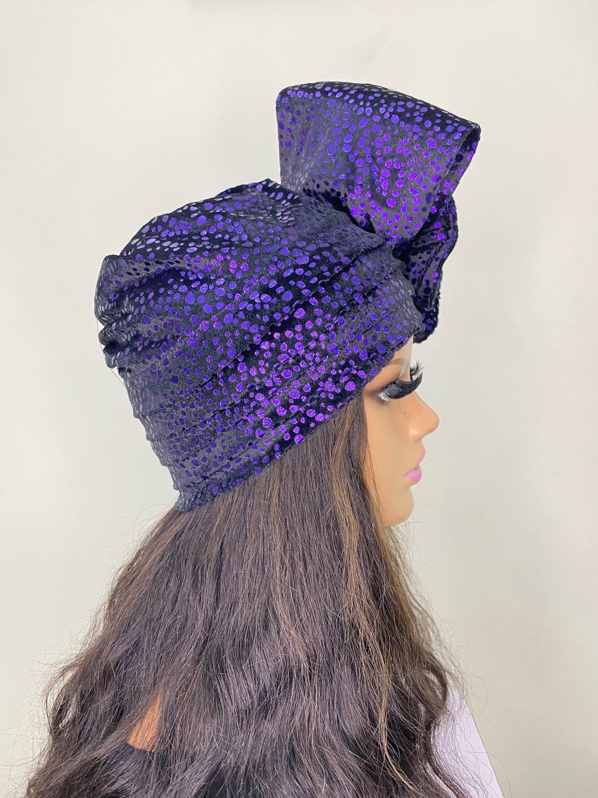 African Headwrap | Elegant Gele Style Head Tie for Weddings & Special Events