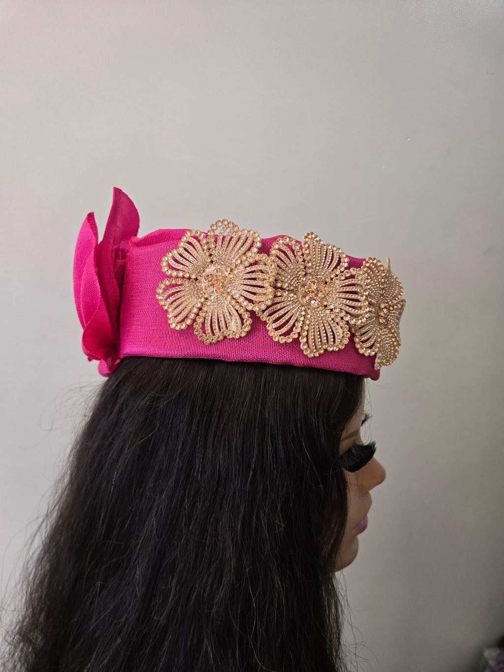 African Headwrap | Elegant Gele Style Head Tie for Weddings & Special Events