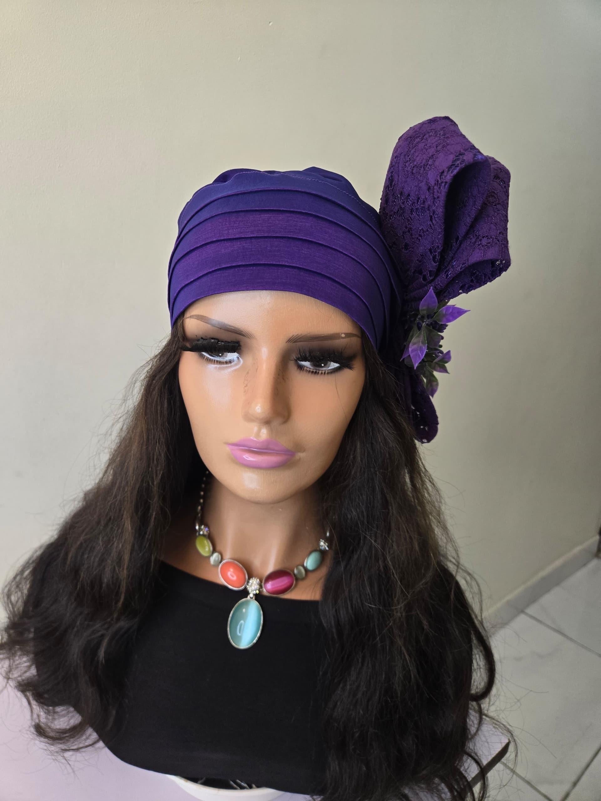 African Headwrap | Elegant Gele Style Head Tie for Weddings & Special Events