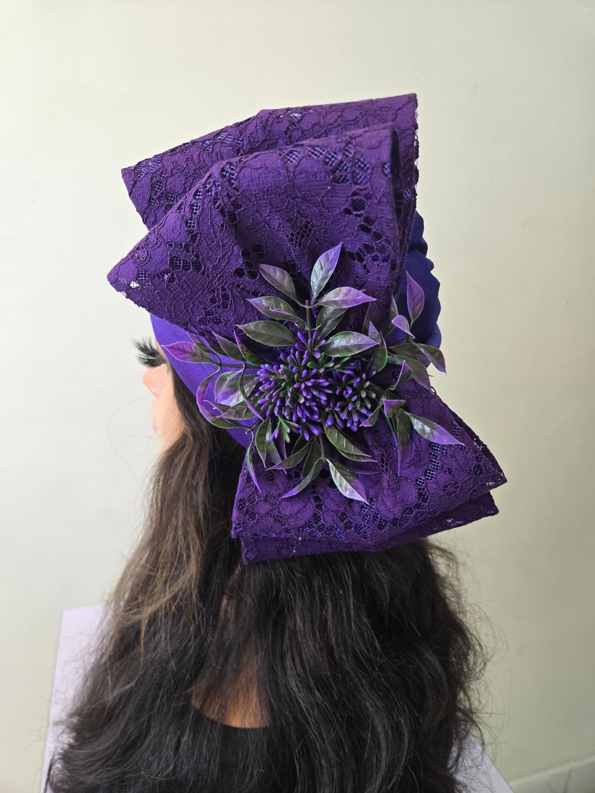 African Headwrap | Elegant Gele Style Head Tie for Weddings & Special Events