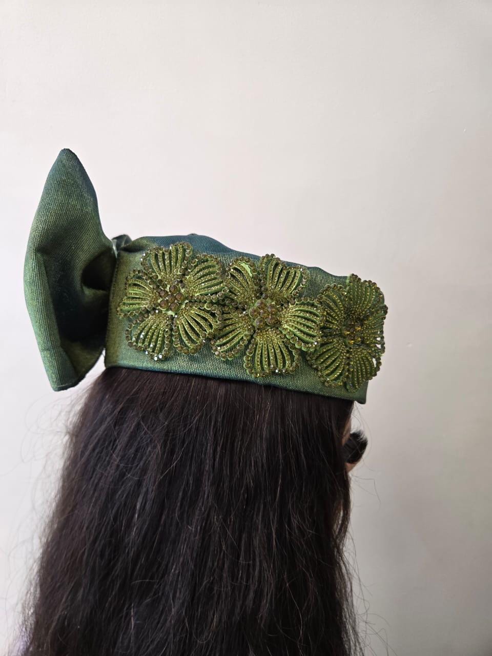 African Headwrap | Elegant Gele Style Head Tie for Weddings & Special Events