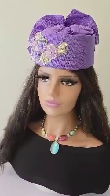 African Headwrap | Elegant Gele Style Head Tie for Weddings & Special Events