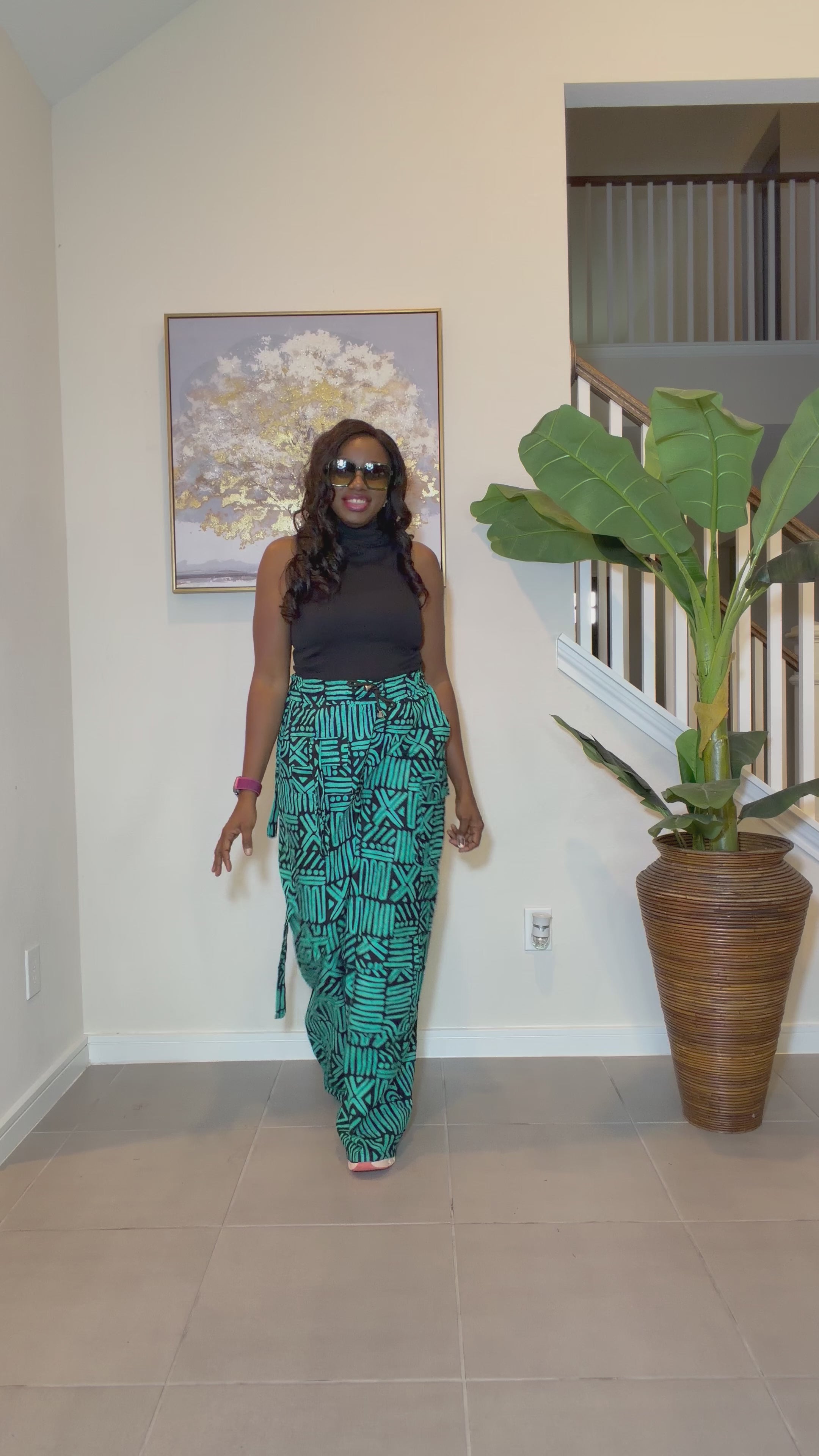 Ankara Cargo Trousers, Ankara Wide-Leg Trousers