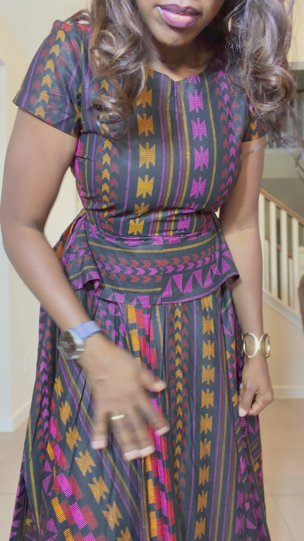 Ankara Flare Maxi Dress