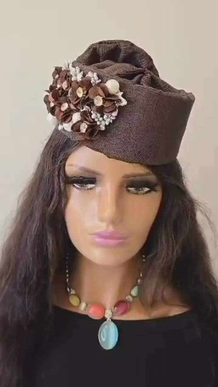 African Headwrap | Elegant Gele Style Head Tie for Weddings & Special Events