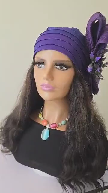 African Headwrap | Elegant Gele Style Head Tie for Weddings & Special Events