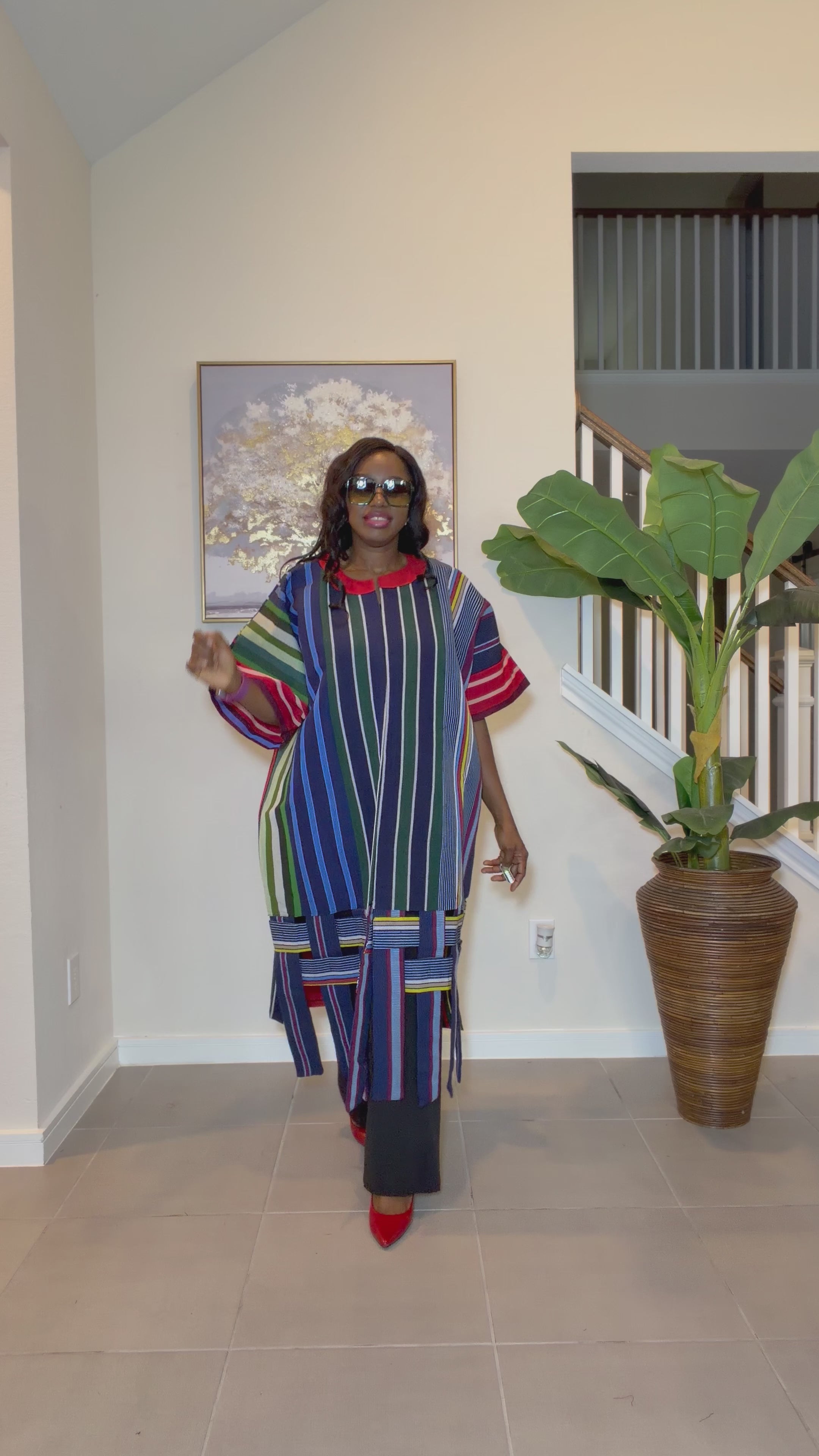 Aso Oke Kimono Jacket, Nigerian Yoruba Fabric, Boho Coat