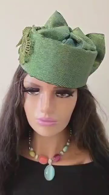 African Headwrap | Elegant Gele Style Head Tie for Weddings & Special Events