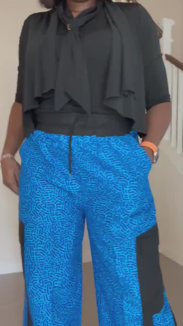 Ankara Cargo Pants: Bold African Print, Relaxed Fit