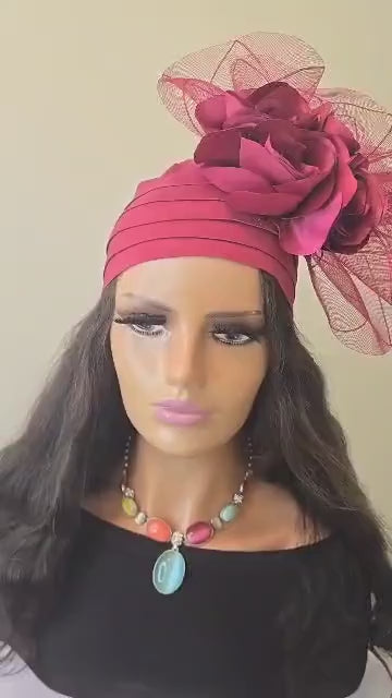 African Headwrap | Elegant Gele Style Head Tie for Weddings & Special Events