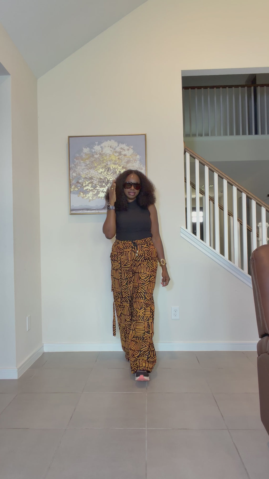Ankara Cargo Trousers, Ankara Wide-Leg Trousers